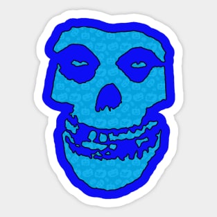 Crimson Ghost - Blue Halloween Pumpkins Sticker